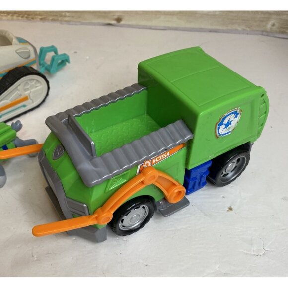 Odd Lot PAW Patrol ROCKY And Recycling Truck EVEREST Snow Mobile Vehicle - Picture 4 of 16